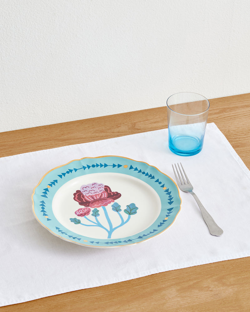 Bitossi Home Dinner Plate Botanica in Blue